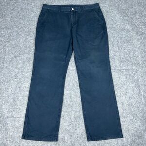 Bonobos Pants Mens 35x30 Black Straight Leg Washed Chino‎ Cotton Twill Casual